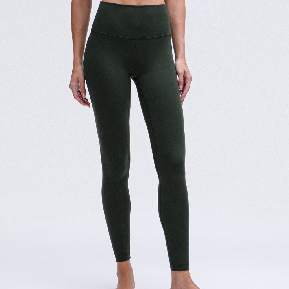 LULULEMON NW Align™ High-Rise Pant28" High-Waisted Dark Green Leggings